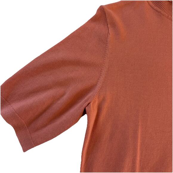 NWT Anne Klein Pink Short Sleeve Women’s Turtleneck Shirt Size Large MSRP $79 - Picture 5 of 11